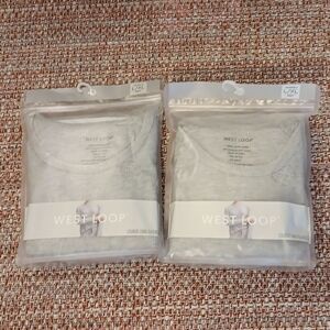 2 L/XL Women's Lounge Long Sleeve Top By West Loop New‎ With Tags